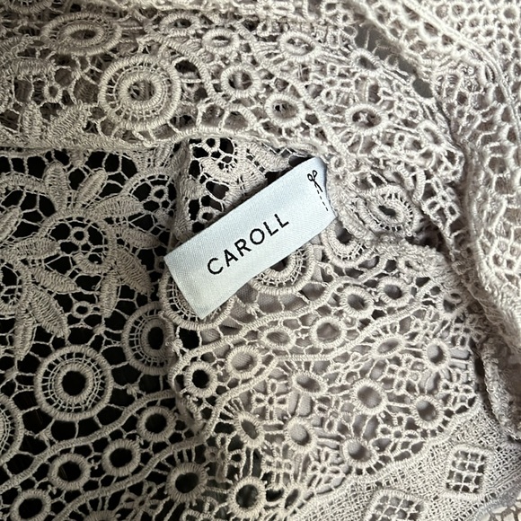 Caroll Crochet Dress with Removable Slip Dress in light grey - Picture 10 of 10